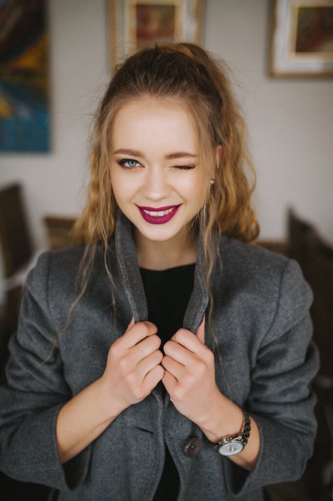 Woman Wearing Black Blazer